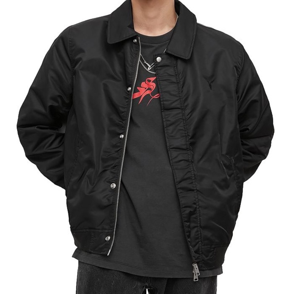 All Saints Men’s Hotoka Nylon Jacket- Black